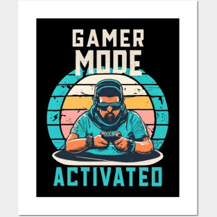 GAMER MODE ACTIVATED Posters and Art